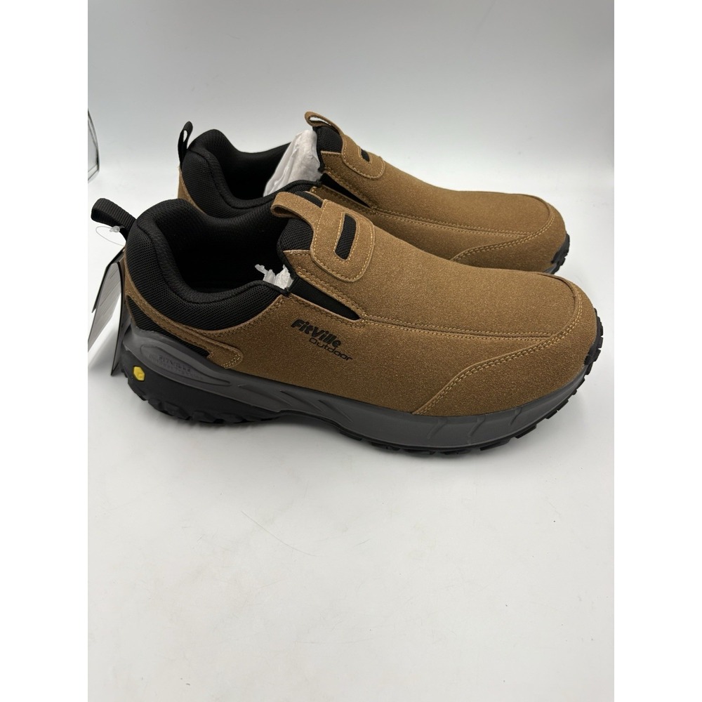 FitVille Slip On Men's US Size 10.5EW Low Top Hiking Shoes